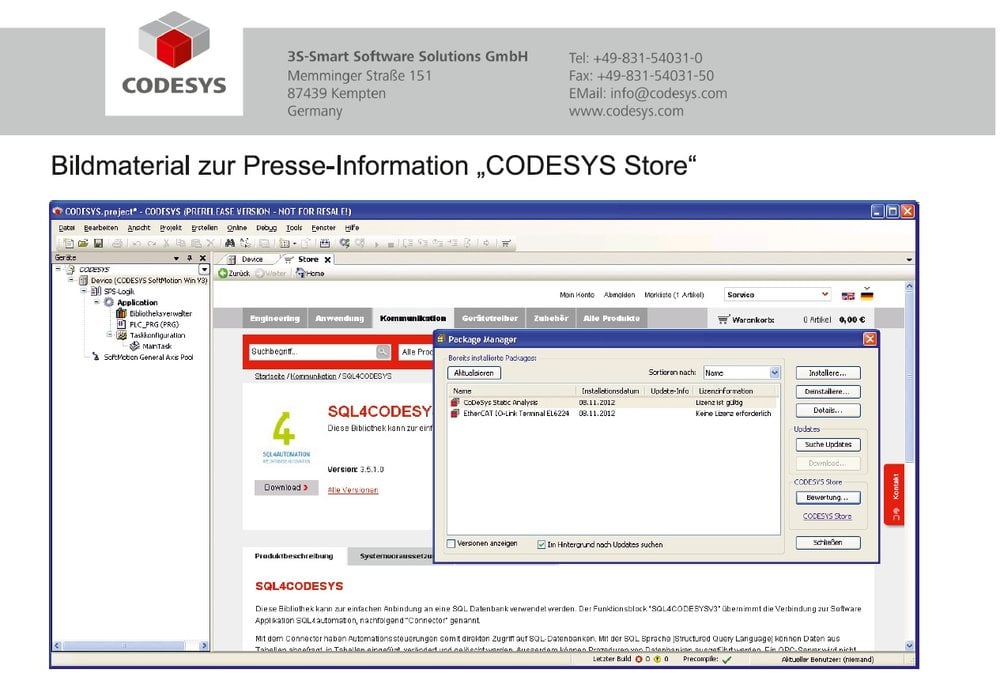 Il CODESYS Store – Le vostre app di automazione con un click